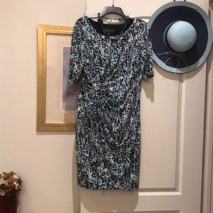Beautiful Mosaic Print Connected Apparel Dress